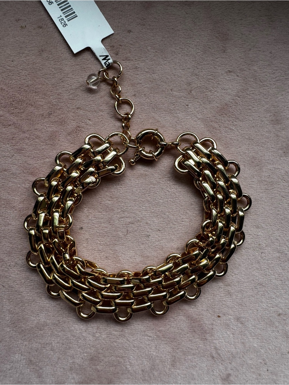 Gold Multi-Strand Chain Bracelet